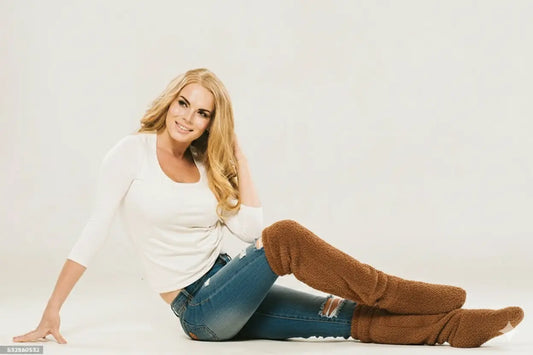 Cocoon dz - جوارب الحضن الدافئ فوق الركبة